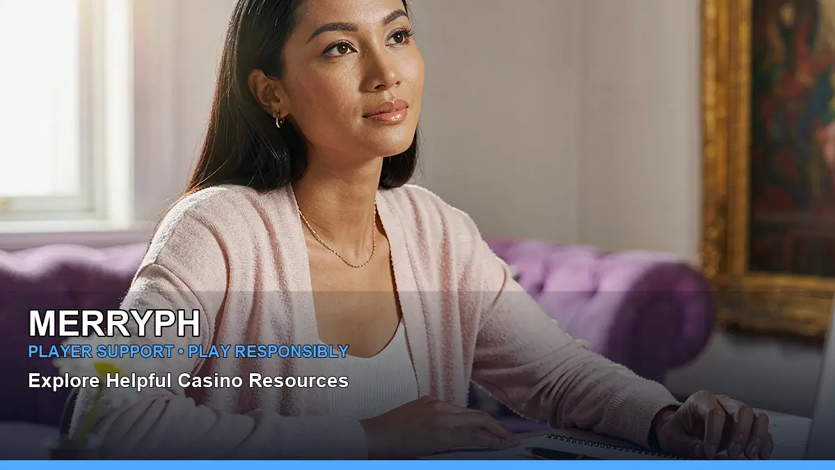 MERRYPH mobile play guide with practical reminders for responsible gaming