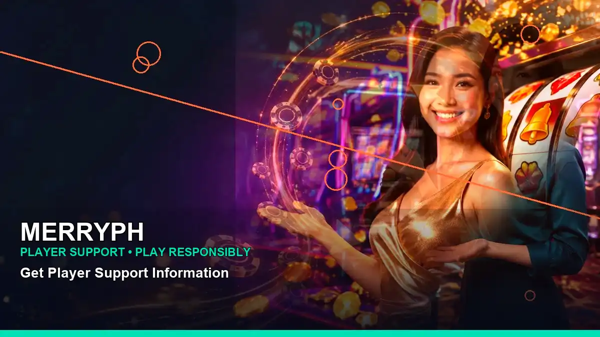 MERRYPH reel-based casino bonus games presented with an adult Filipina live casino host