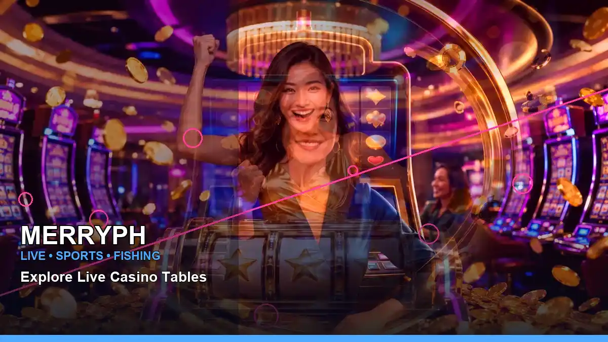MERRYPH fishing game artwork with a bright jackpot-style casino design for Philippine players